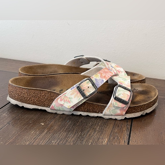 Birkenstock Yao Floral Sandals size 37 Women’s size 6 - Picture 6 of 9